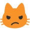 Pouting Cat Face emoji on Google